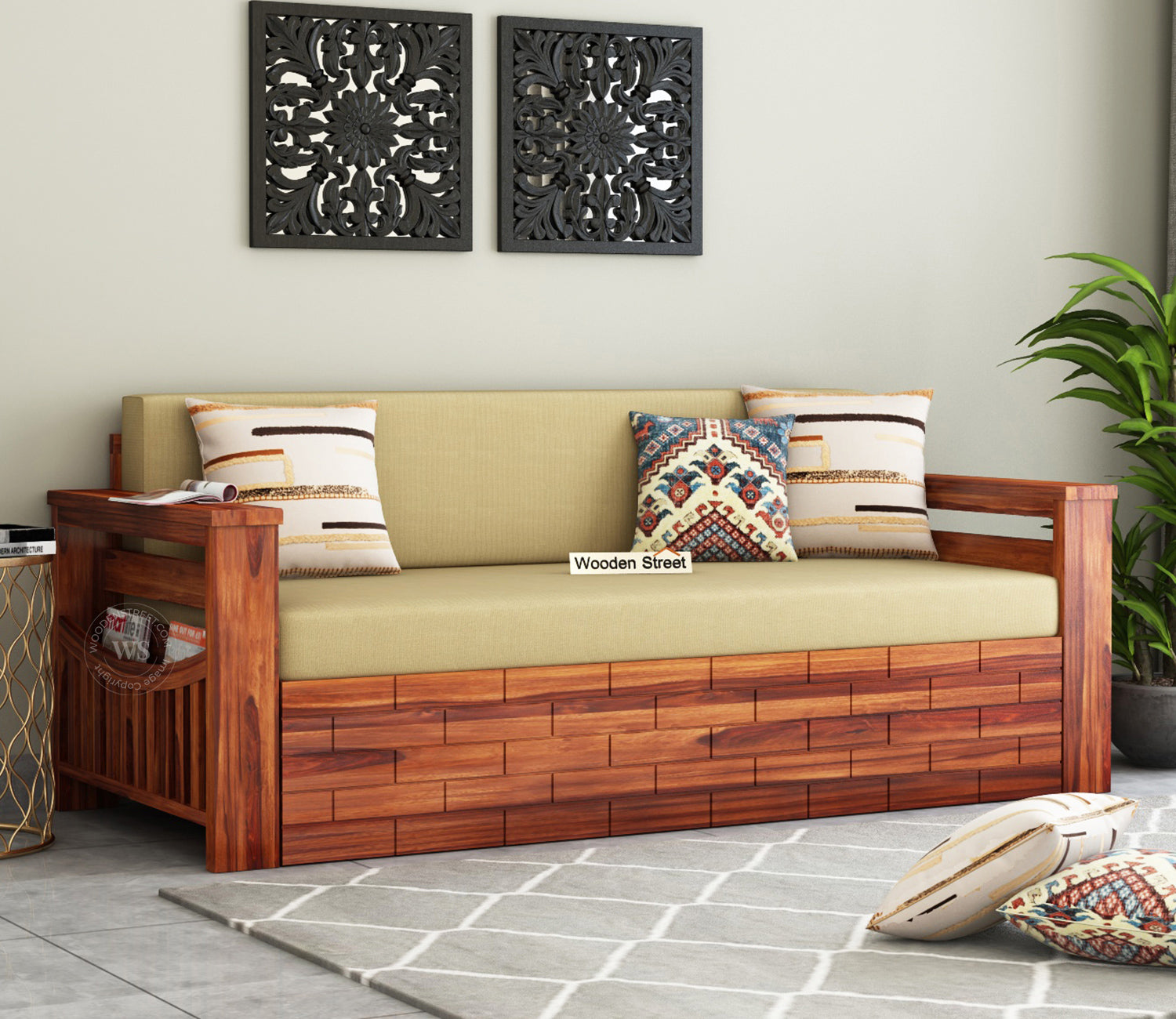 Wooden Sofa Cum Bed | The Sofa Beds | Sofa cum bed Online | Sofa Beds