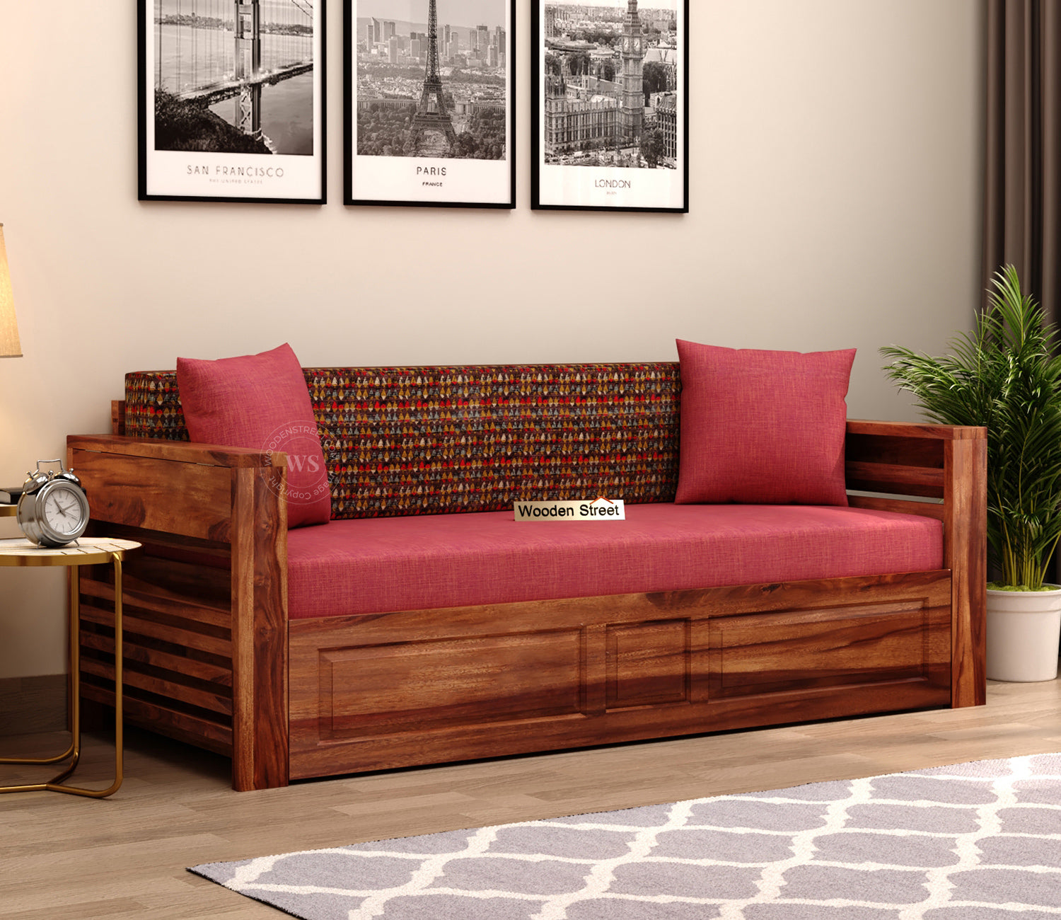 Sofa Bed With Storage | Wooden Sofa Cum Bed | Sofa Beds | Sofa Cum  Beds