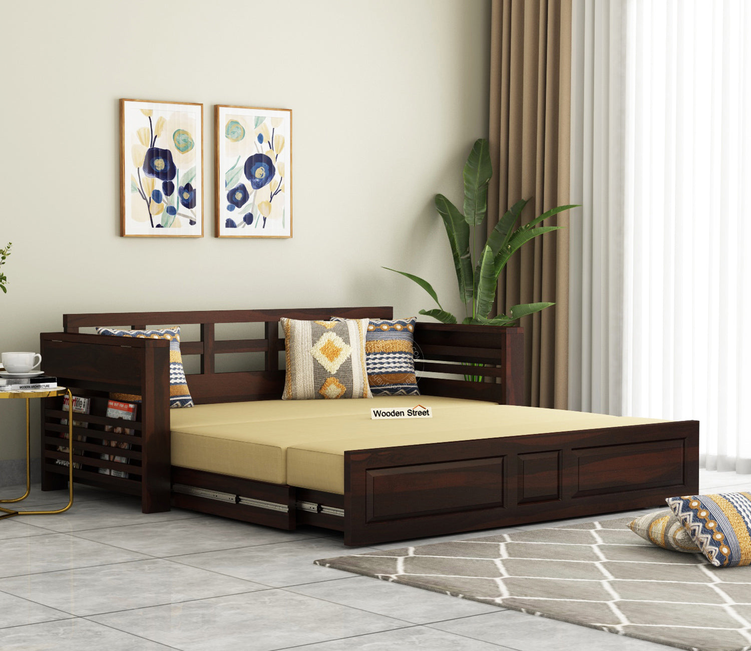 Sofa Bed With Storage | Wooden Sofa Cum Bed | Sofa Beds | Sofa Cum Beds | wooden sofa cum bed design | best sofa come bed price in bangalore, mumbai, delhi | buy sofa bed online india