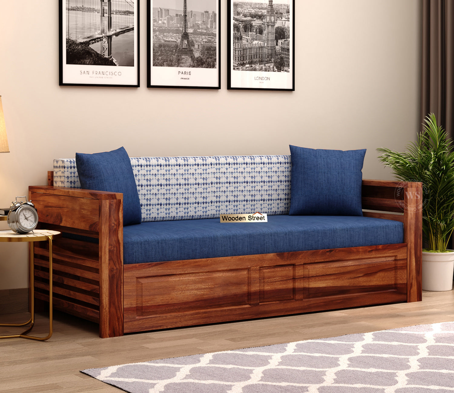 Sofa Bed With Storage | Wooden Sofa Cum Bed | Sofa Beds | Sofa Cum  Beds