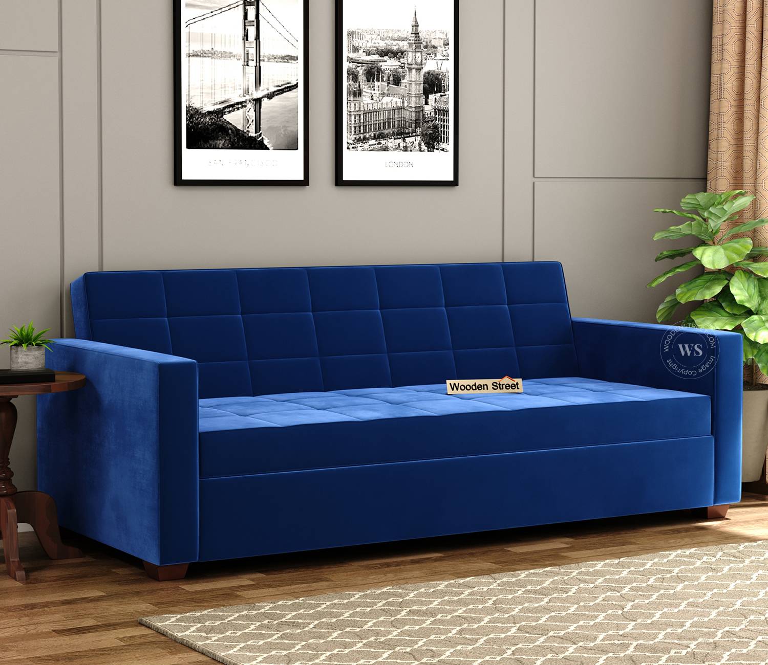 Salita 3 Seater Fabric Convertible Sofa Cum Bed | 3 Seater Sofa Cum Bed | Fabric Sofa Cum Bed | Convertible Sofa Cum Bed | The Sofa Beds