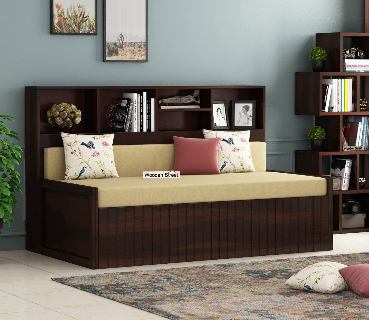 Savannah Sofa Cum Bed With Storage | King Size Sofa Cum Bed | The Sofa Beds | Sofa Cum Bed | Sofa Bed | Wooden Sofa Cum Bed