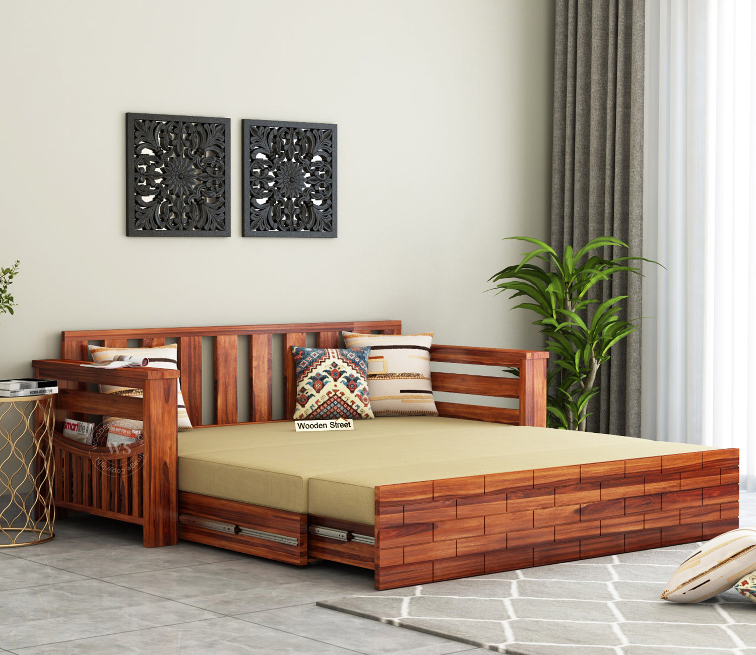 Wooden Sofa Cum Bed | The Sofa Beds | Sofa cum bed Online | Sofa Beds