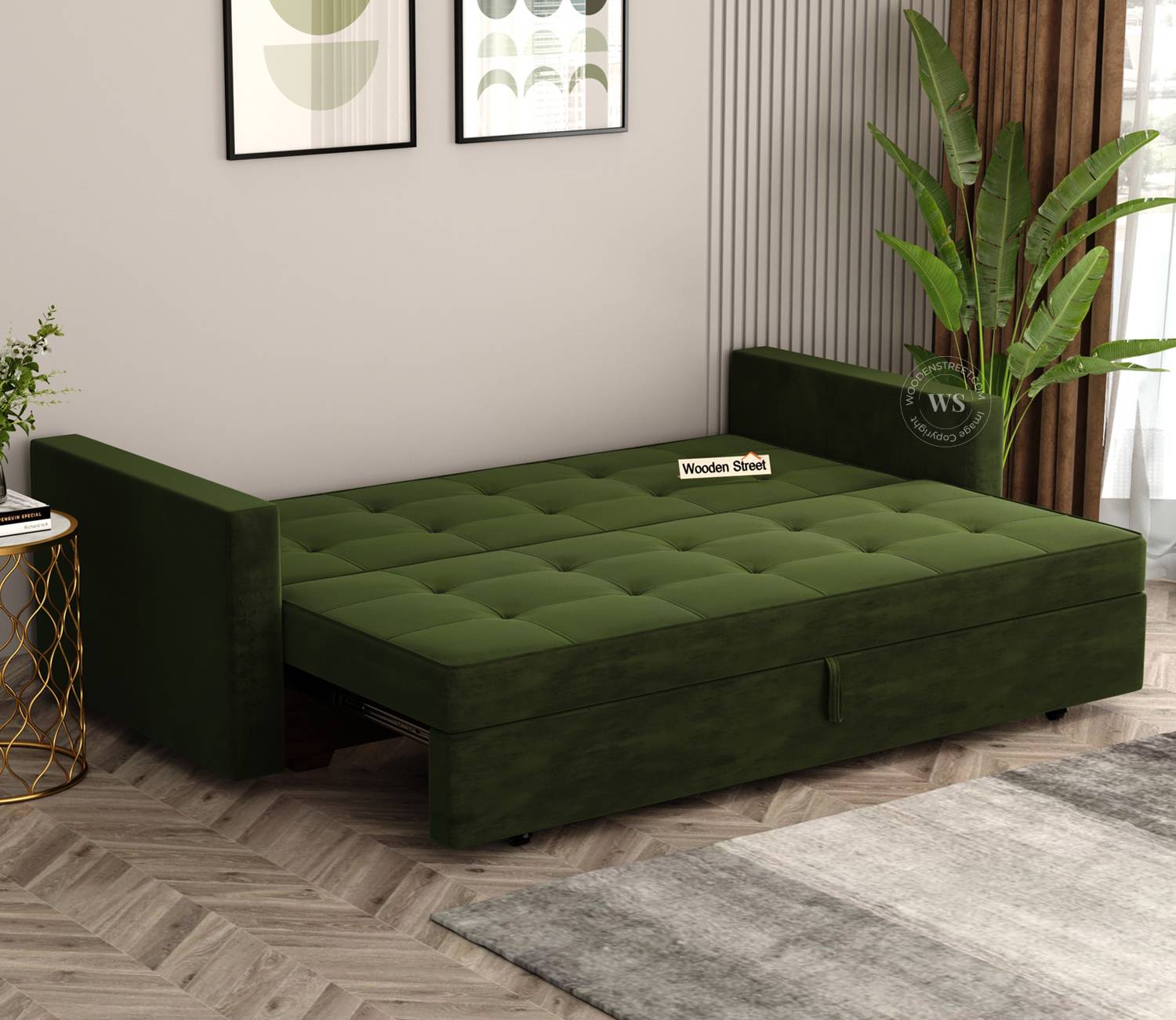 3 Seater Sofa Cum Bed | Fabric Sofa Cum Bed | Convertible Sofa Cum Bed | The Sofa Beds